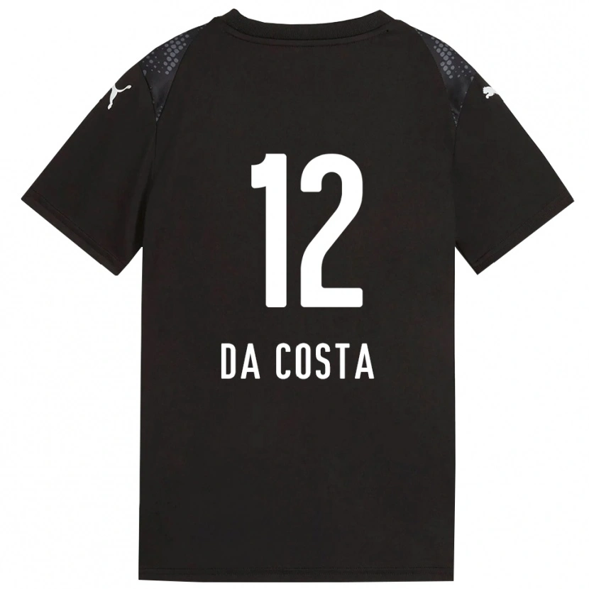 Danxen Criança Paulo da Costa #12 Dourado Negro Camisola Guarda-Redes 2025/26 Camisa