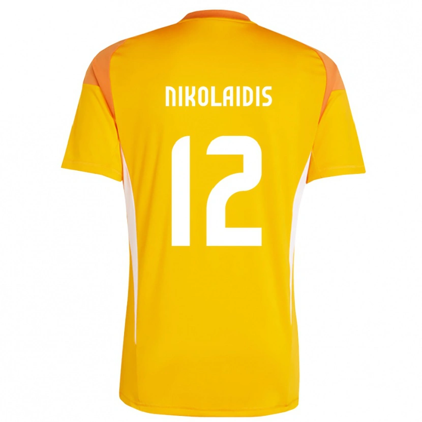 Danxen Criança Georgios Nikolaidis #12 Laranja Branco Camisola Guarda-Redes 2025/26 Camisa