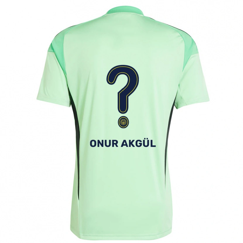 Danxen Criança Rüzgar Onur Akgül #0 Preto Verde Claro Camisola Guarda-Redes 2025/26 Camisa