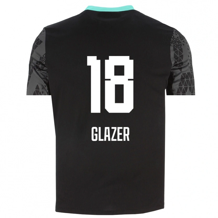Danxen Criança Omri Glazer #18 Preto Cinza Escuro Camisola Guarda-Redes 2025/26 Camisa