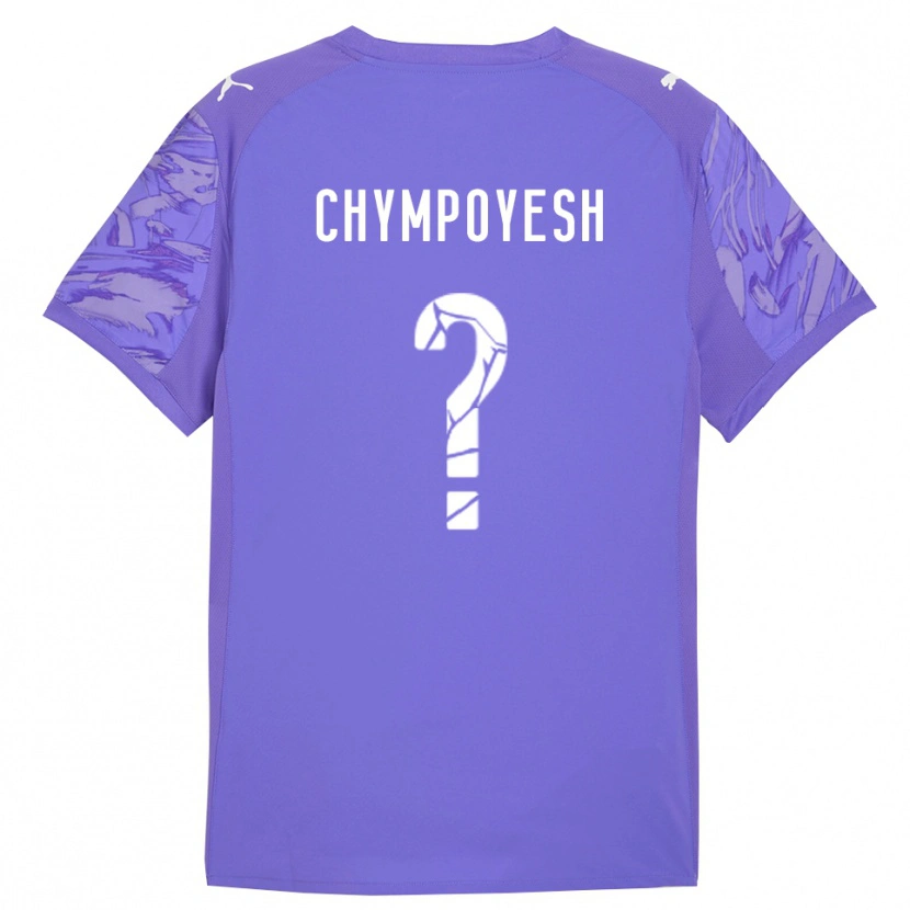 Danxen Criança Vladyslav Chympoyesh #0 Roxo Lilás Camisola Guarda-Redes 2025/26 Camisa
