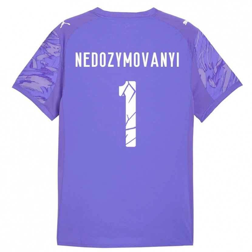 Danxen Criança Artem Nedozymovanyi #1 Roxo Lilás Camisola Guarda-Redes 2025/26 Camisa