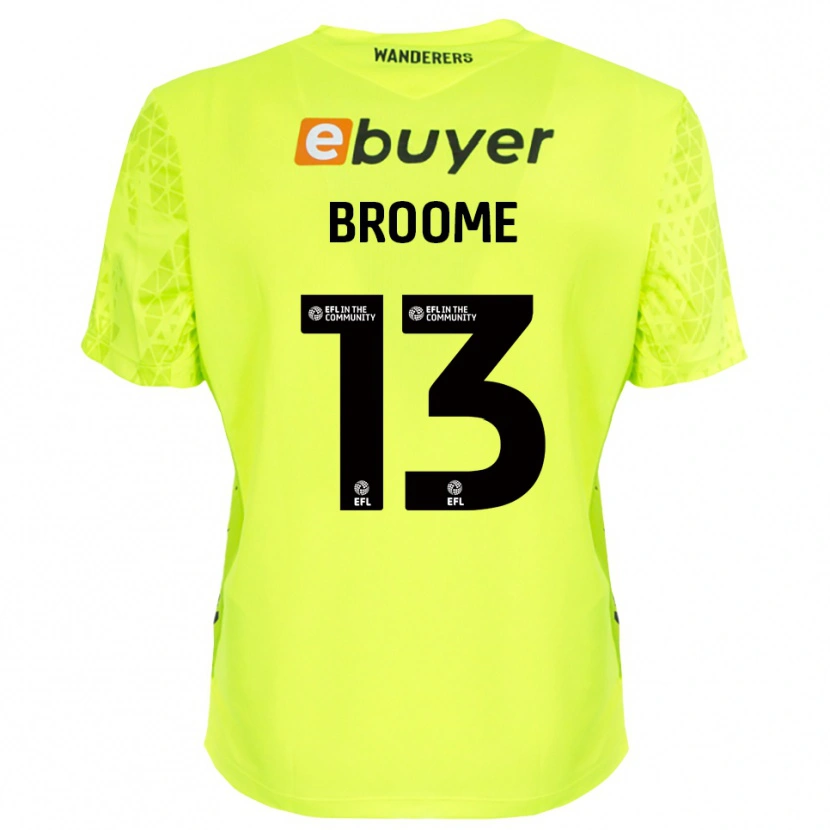Danxen Criança Nathan Broome #13 Verde Fluorescente Camisola Guarda-Redes 2025/26 Camisa