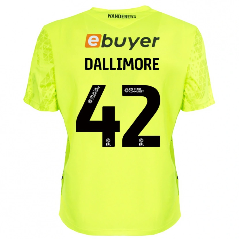 Danxen Criança Jack Dallimore #42 Verde Fluorescente Camisola Guarda-Redes 2025/26 Camisa