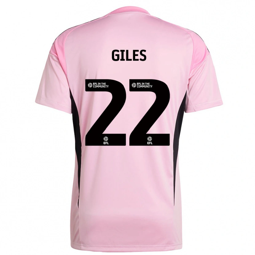 Danxen Criança Olivia Giles #22 Preto Rosa Camisola Guarda-Redes 2025/26 Camisa