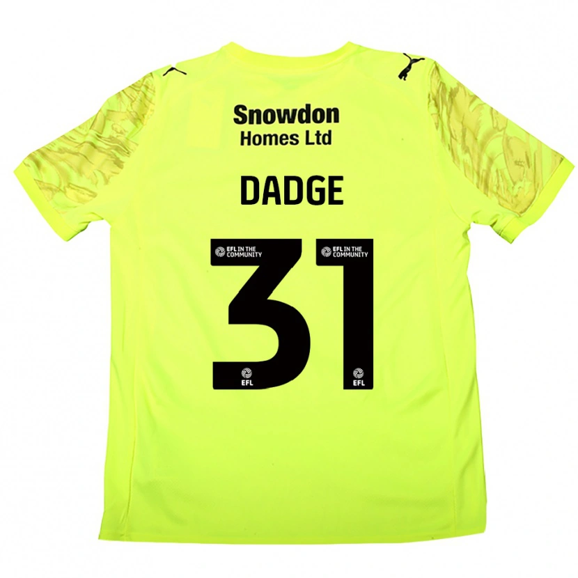 Danxen Criança James Dadge #31 Verde Fluorescente Camisola Guarda-Redes 2025/26 Camisa