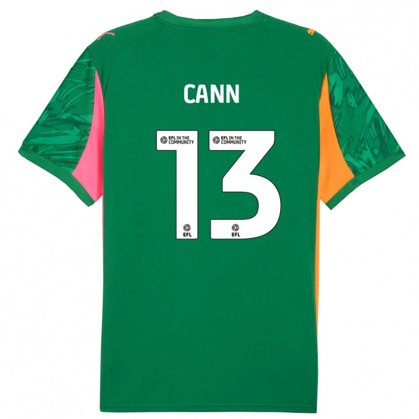 Danxen Criança Ted Cann #13 Verde Laranja Rosa Camisola Guarda-Redes 2025/26 Camisa