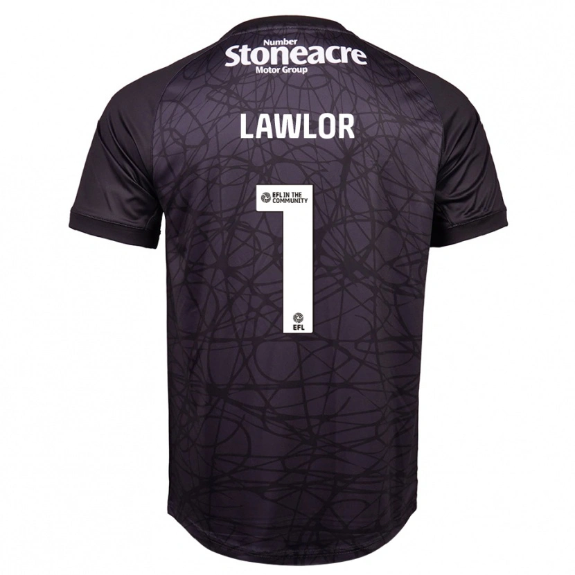 Danxen Criança Ian Lawlor #1 Preto Branco Camisola Guarda-Redes 2025/26 Camisa