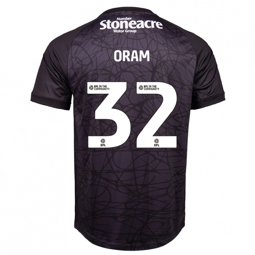 Danxen Criança Jake Oram #32 Preto Branco Camisola Guarda-Redes 2025/26 Camisa