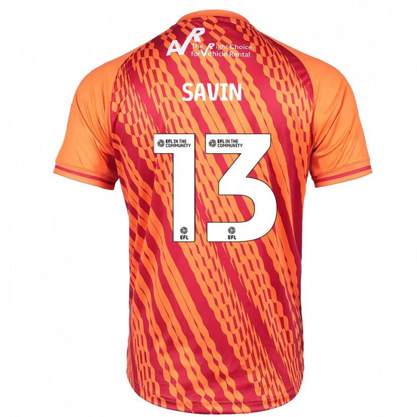 Danxen Criança Toby Savin #13 Laranja Camisola Guarda-Redes 2025/26 Camisa