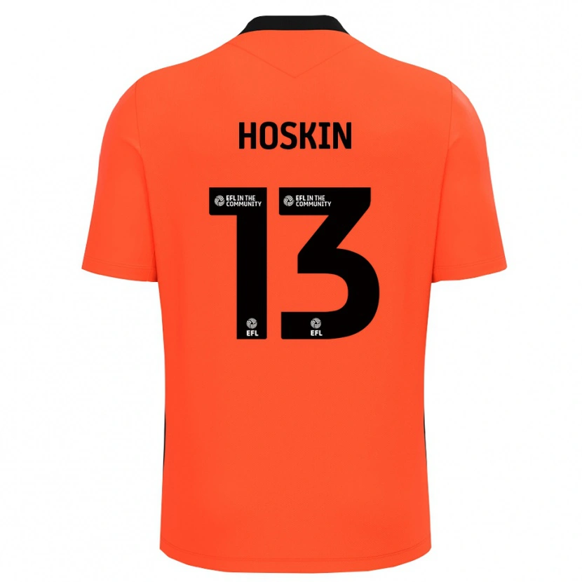 Danxen Criança Owen Hoskin #13 Preto Vermelho Camisola Guarda-Redes 2025/26 Camisa