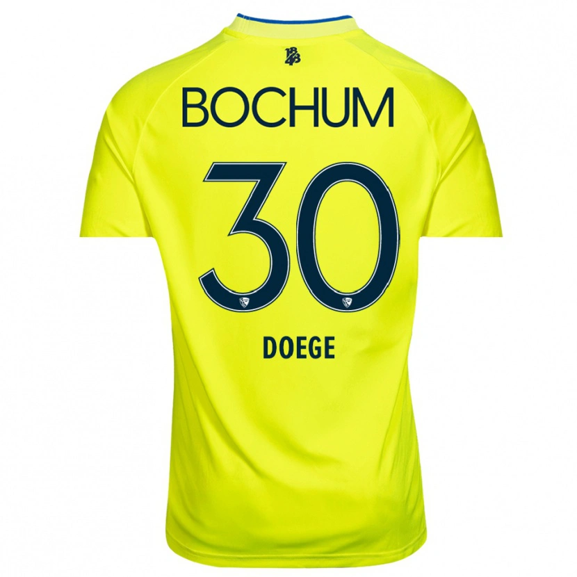 Danxen Criança Leonie Doege #30 Verde Amarelo Camisola Guarda-Redes 2025/26 Camisa