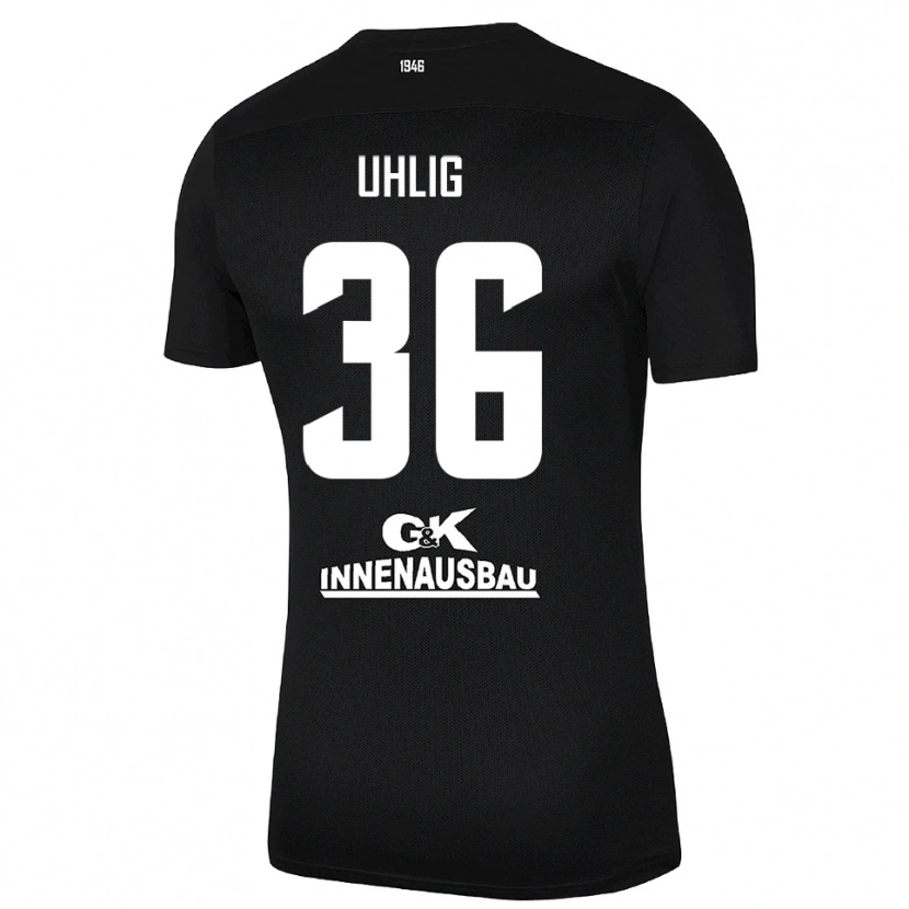 Danxen Criança Max Uhlig #36 Preto Branco Camisola Guarda-Redes 2025/26 Camisa