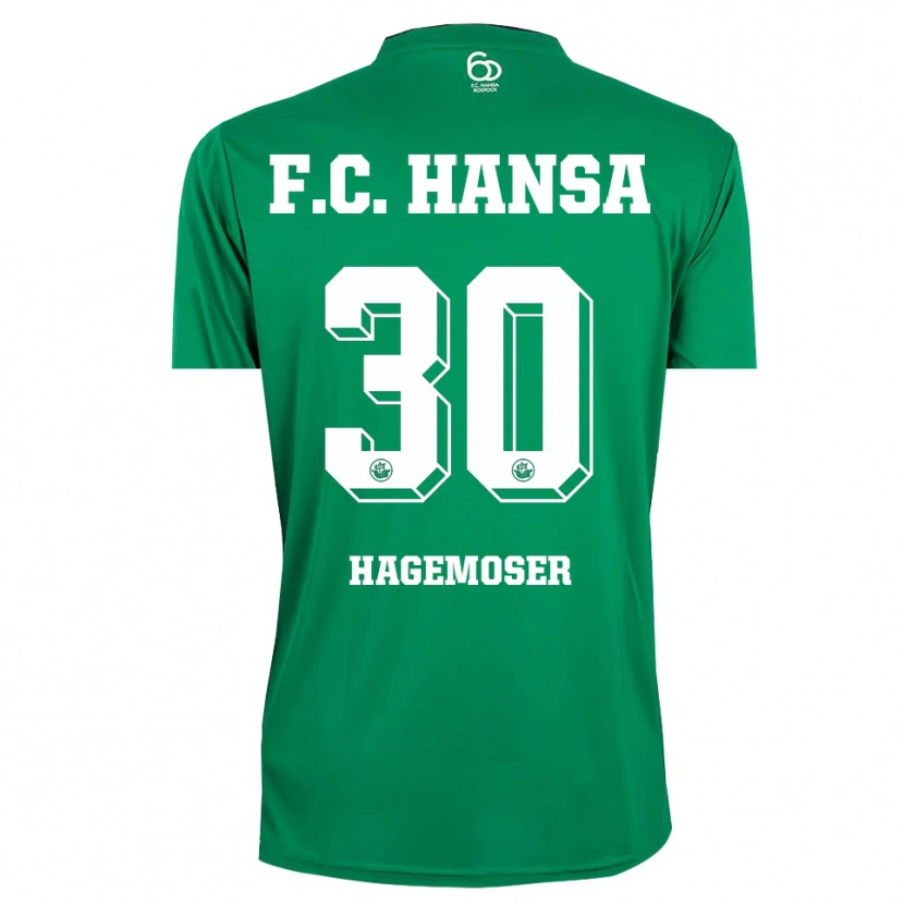 Danxen Criança Max Hagemoser #30 Verde Escuro Branco Camisola Guarda-Redes 2025/26 Camisa