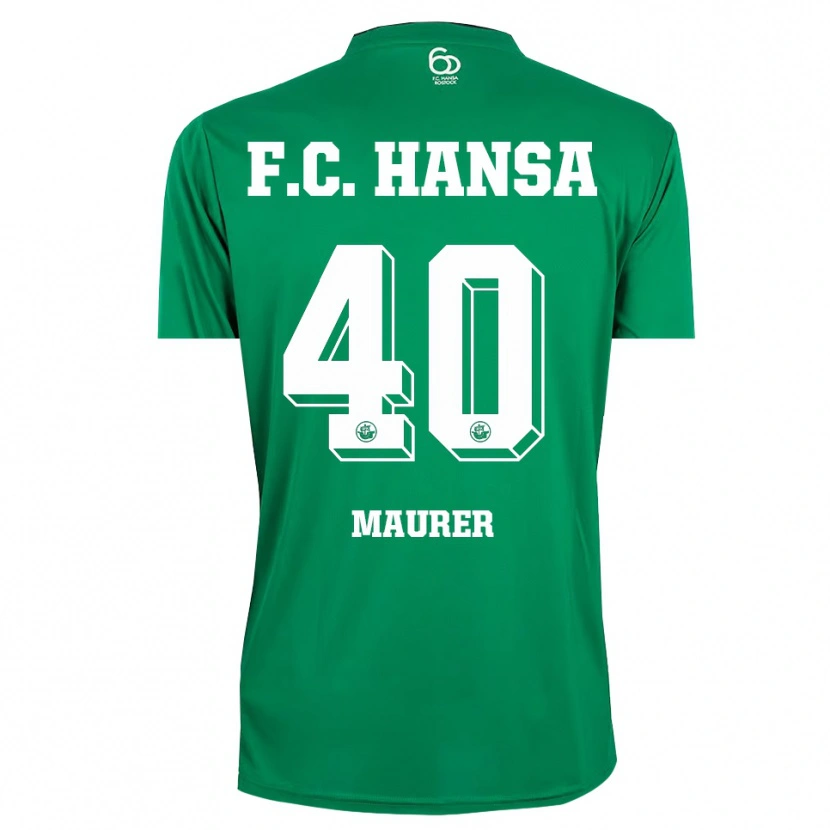Danxen Criança Erik Maurer #40 Verde Escuro Branco Camisola Guarda-Redes 2025/26 Camisa