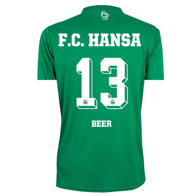 Danxen Criança Darian Beer #13 Verde Escuro Branco Camisola Guarda-Redes 2025/26 Camisa