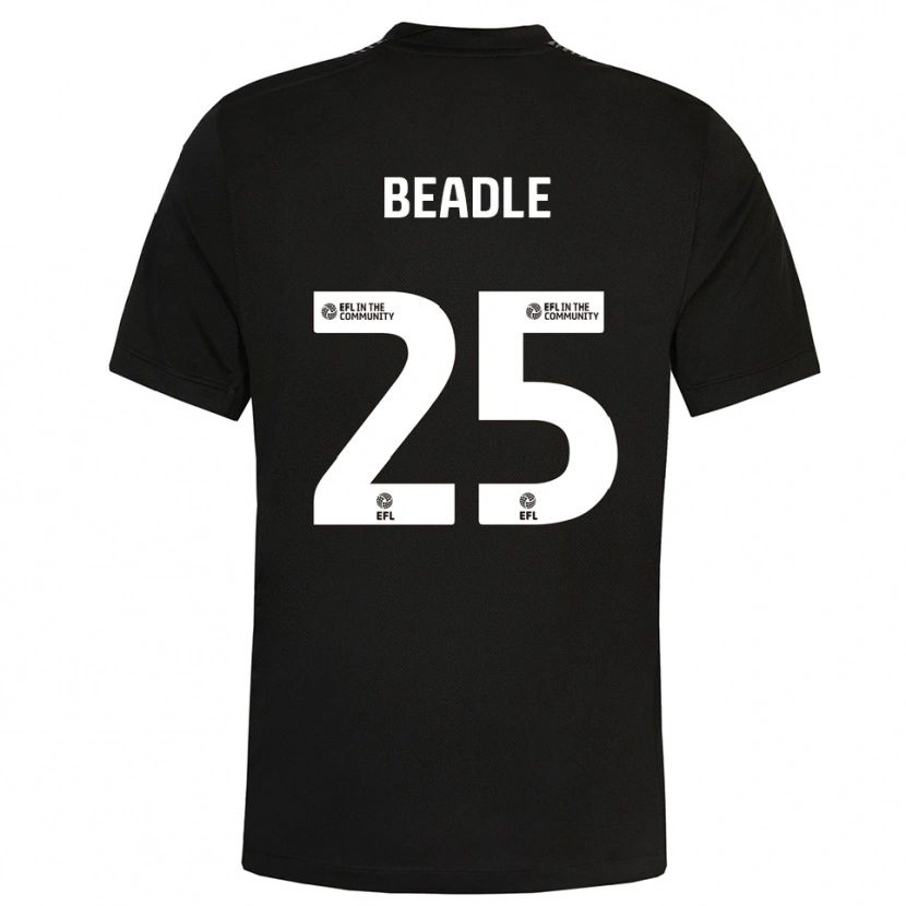 Danxen Criança James Beadle #25 Preto Branco Camisola Guarda-Redes 2025/26 Camisa