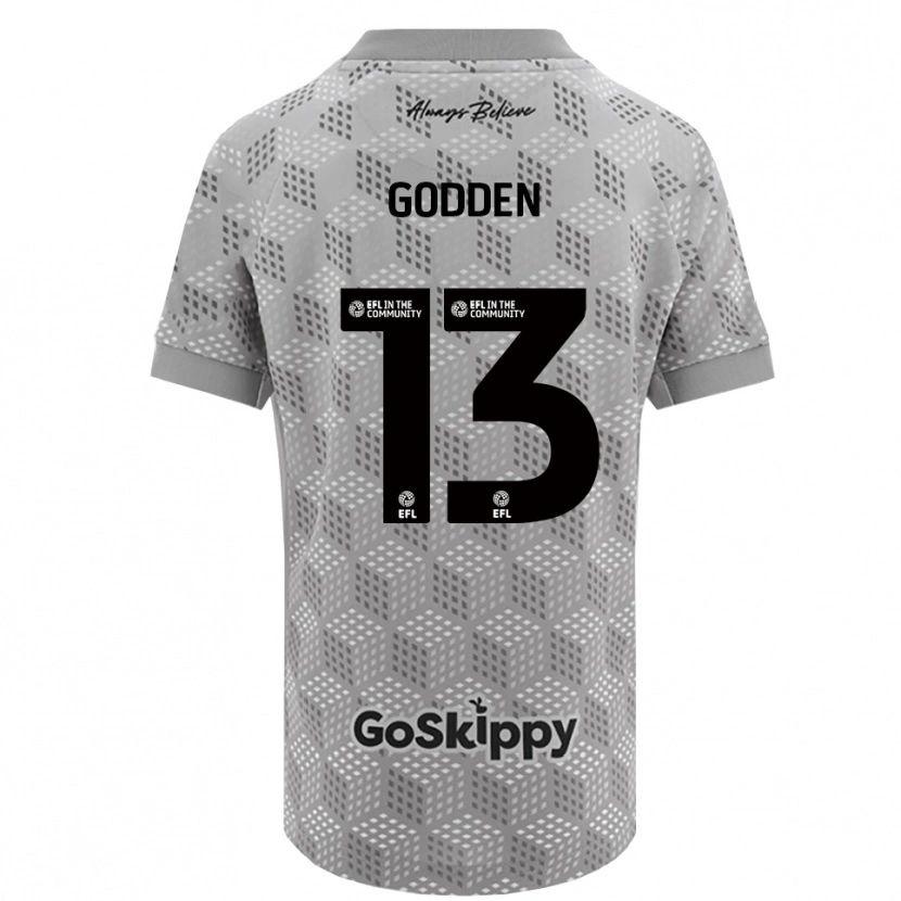 Danxen Criança Freddie Godden #13 Preto Cinza Camisola Guarda-Redes 2025/26 Camisa