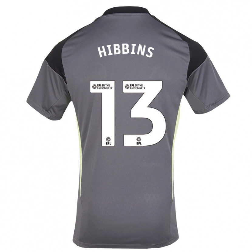 Danxen Criança Josh Hibbins #13 Branco Cinza Camisola Guarda-Redes 2025/26 Camisa