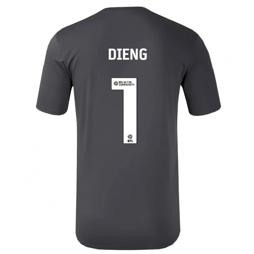 Danxen Criança Seny Dieng #1 Branco Preto Camisola Guarda-Redes 2025/26 Camisa
