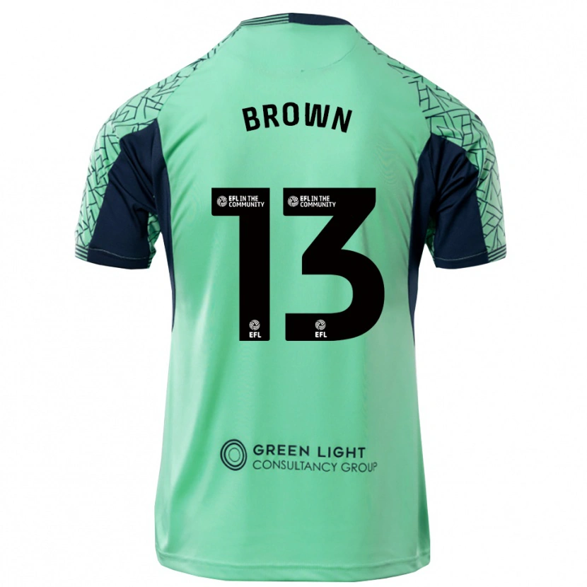 Danxen Criança Mason Brown #13 Preto Ciano Camisola Guarda-Redes 2025/26 Camisa