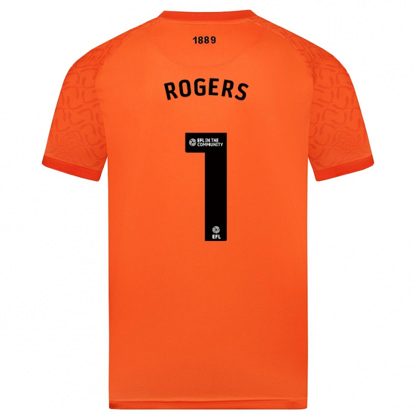 Danxen Criança Sian Rogers #1 Preto Laranja Camisola Guarda-Redes 2025/26 Camisa