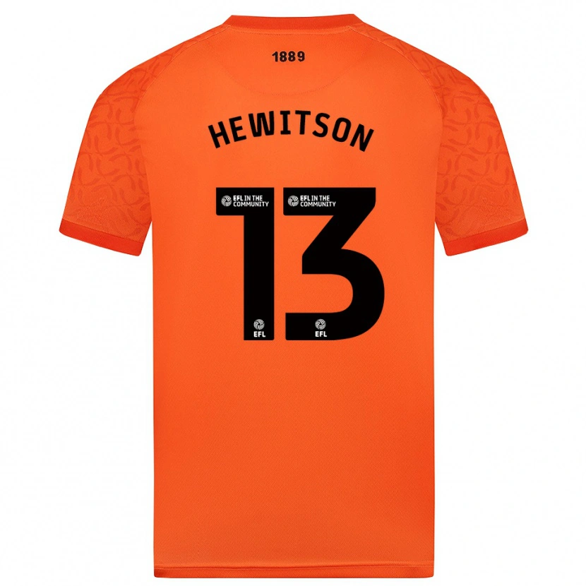 Danxen Criança Coby Hewitson #13 Preto Laranja Camisola Guarda-Redes 2025/26 Camisa