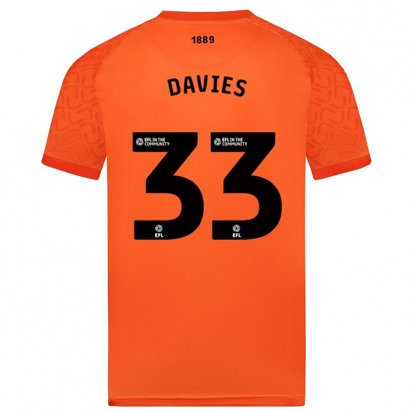 Danxen Criança Bethan Davies #33 Preto Laranja Camisola Guarda-Redes 2025/26 Camisa