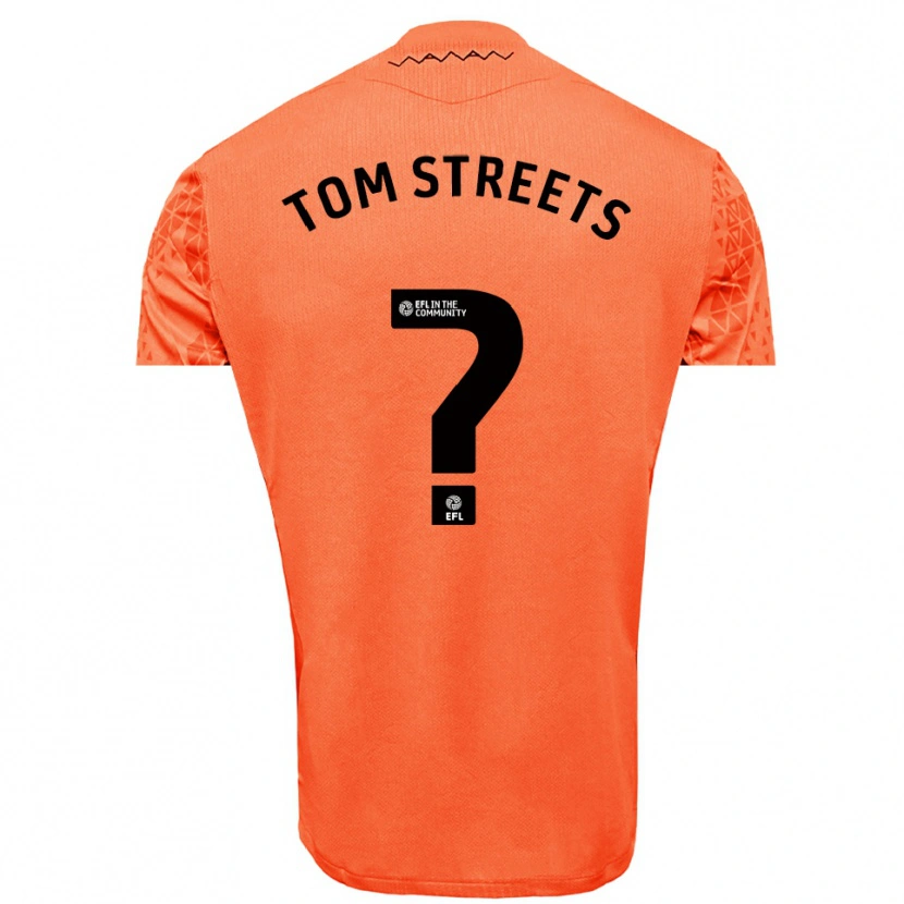 Danxen Criança Tom Streets #0 Preto Laranja Camisola Guarda-Redes 2025/26 Camisa