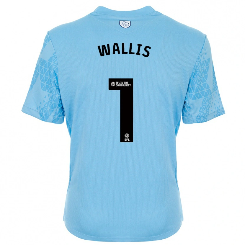 Danxen Criança Joe Wallis #1 Preto Azul Céu Camisola Guarda-Redes 2025/26 Camisa