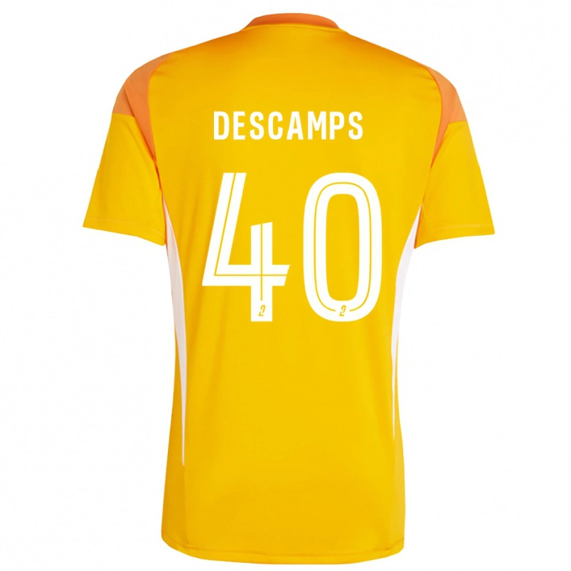 Danxen Criança Rémy Descamps #40 Vermelho Laranja Camisola Guarda-Redes 2025/26 Camisa