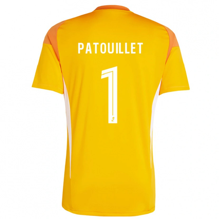 Danxen Criança Mathieu Patouillet #1 Vermelho Laranja Camisola Guarda-Redes 2025/26 Camisa