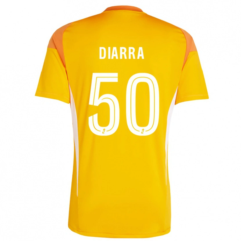 Danxen Criança Lassine Diarra #50 Vermelho Laranja Camisola Guarda-Redes 2025/26 Camisa