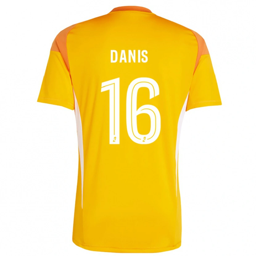 Danxen Criança Adrien Danis #16 Vermelho Laranja Camisola Guarda-Redes 2025/26 Camisa