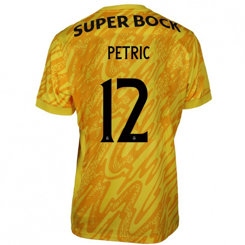 Danxen Criança Luka Petric #12 Amarelo Laranja Camisola Guarda-Redes 2025/26 Camisa