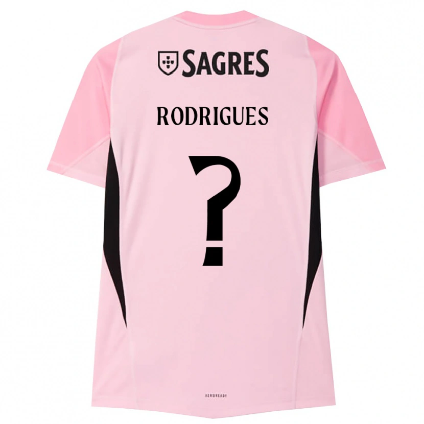 Danxen Criança Miguel Rodrigues #0 Rosa Preto Camisola Guarda-Redes 2025/26 Camisa