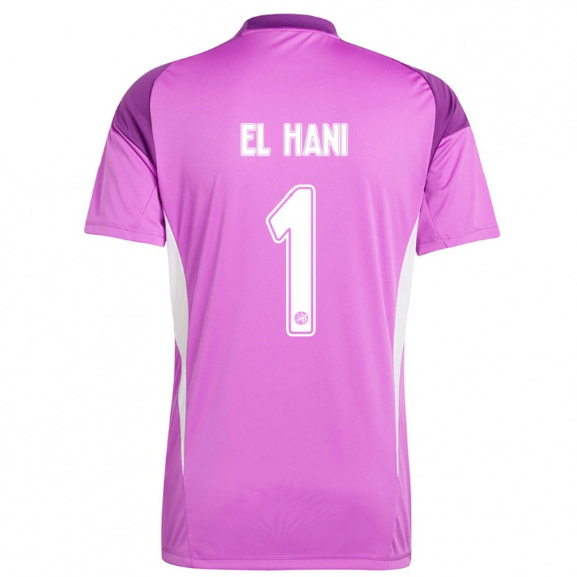 Danxen Criança Aymean el Hani #1 Roxo Claro Branco Camisola Guarda-Redes 2025/26 Camisa