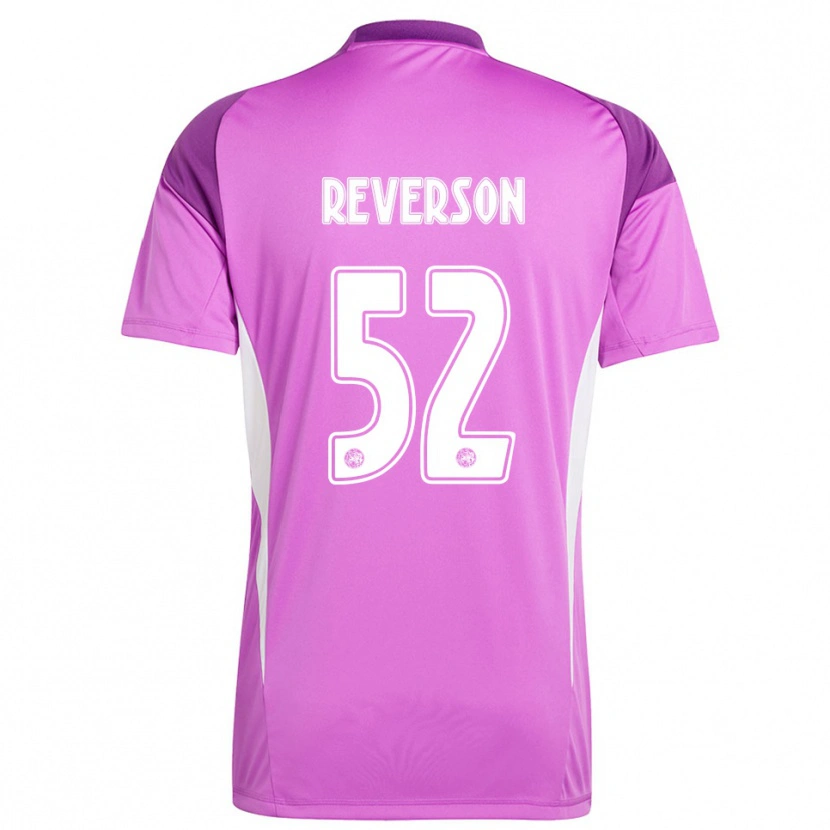 Danxen Criança Paul Reverson #52 Roxo Claro Branco Camisola Guarda-Redes 2025/26 Camisa