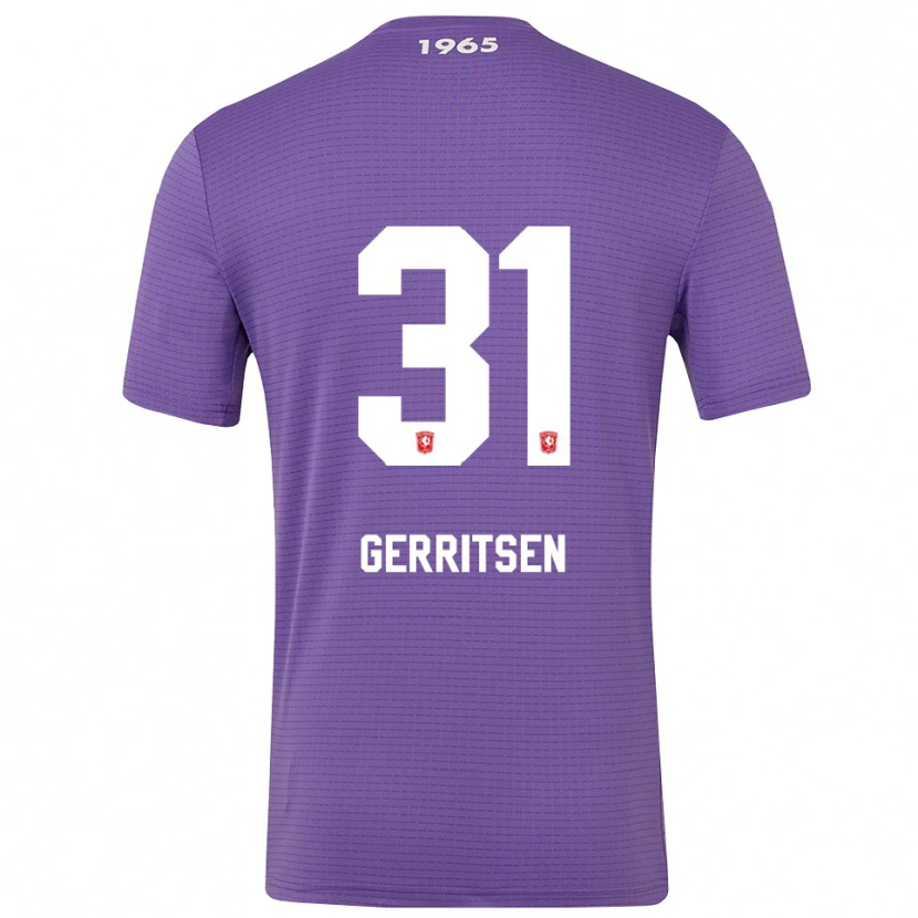 Danxen Criança Yannick Gerritsen #31 Roxo Médio Camisola Guarda-Redes 2025/26 Camisa