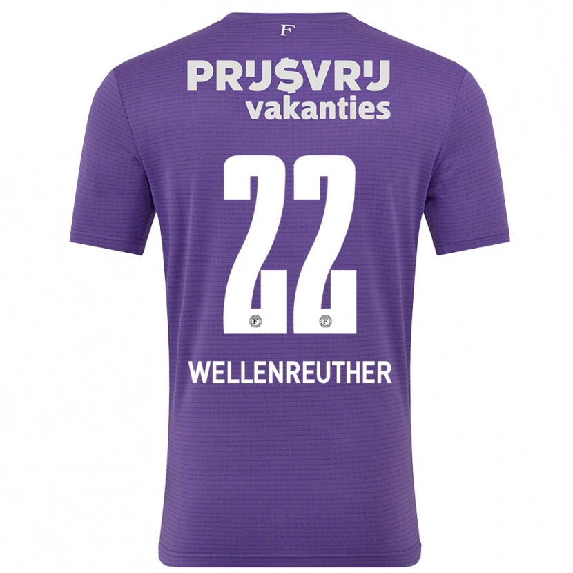 Danxen Criança Timon Wellenreuther #22 Roxo Branco Camisola Guarda-Redes 2025/26 Camisa