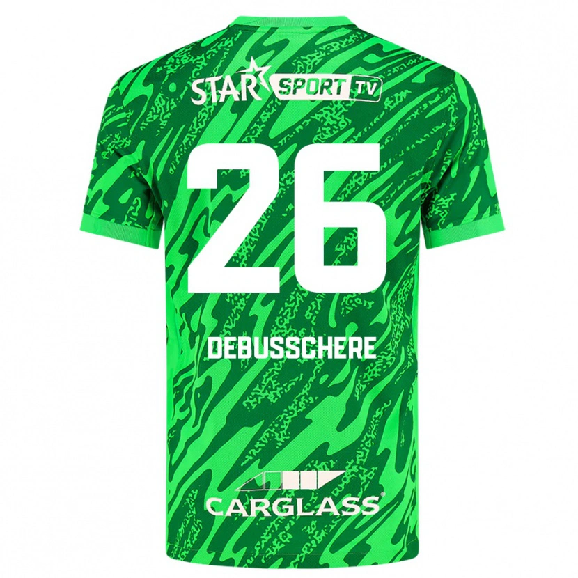 Danxen Criança Vic Debusschere #26 Verde Escuro Branco Camisola Guarda-Redes 2025/26 Camisa