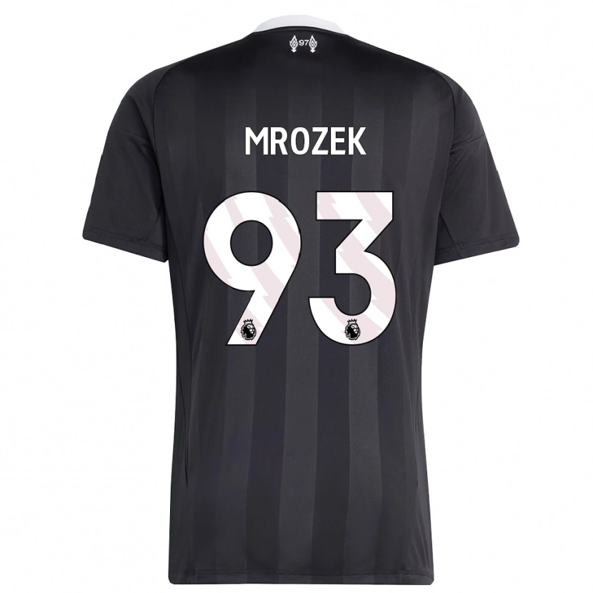 Danxen Criança Fabian Mrozek #93 Preto Branco Camisola Guarda-Redes 2025/26 Camisa