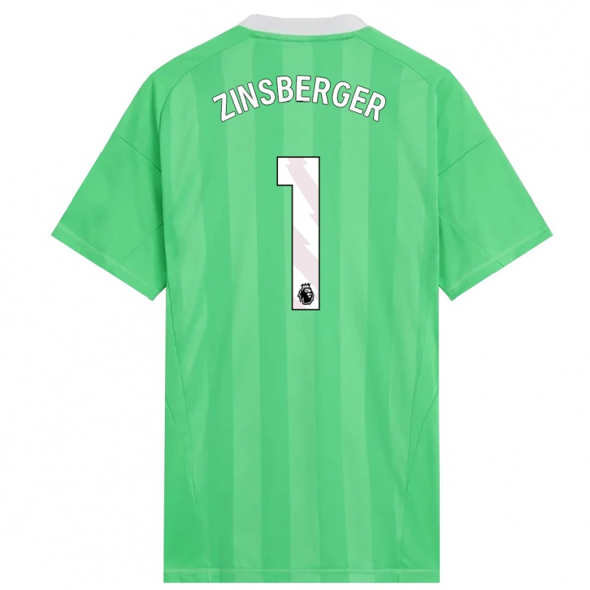 Danxen Criança Manuela Zinsberger #1 Verde Claro Branco Camisola Guarda-Redes 2025/26 Camisa