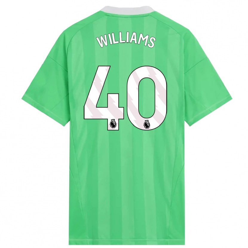Danxen Criança Naomi Williams #40 Verde Claro Branco Camisola Guarda-Redes 2025/26 Camisa