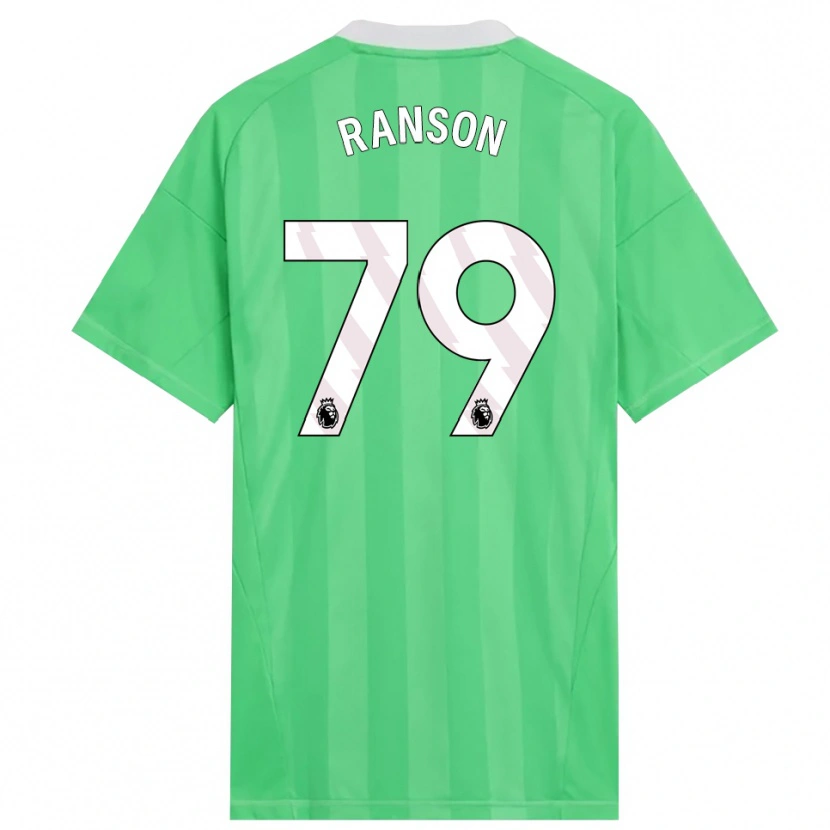 Danxen Criança Khari Ranson #79 Verde Claro Branco Camisola Guarda-Redes 2025/26 Camisa