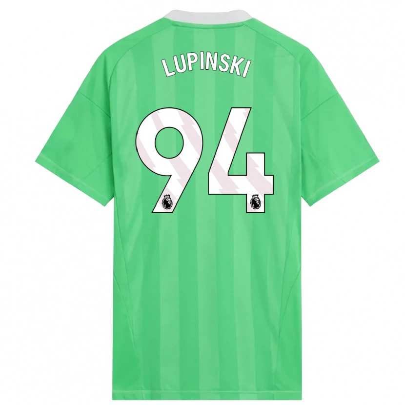 Danxen Criança Remi Lupinski #94 Verde Claro Branco Camisola Guarda-Redes 2025/26 Camisa