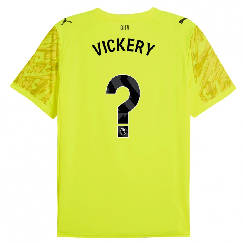 Danxen Criança Ben Vickery #0 Amarelo Laranja Preto Camisola Guarda-Redes 2025/26 Camisa