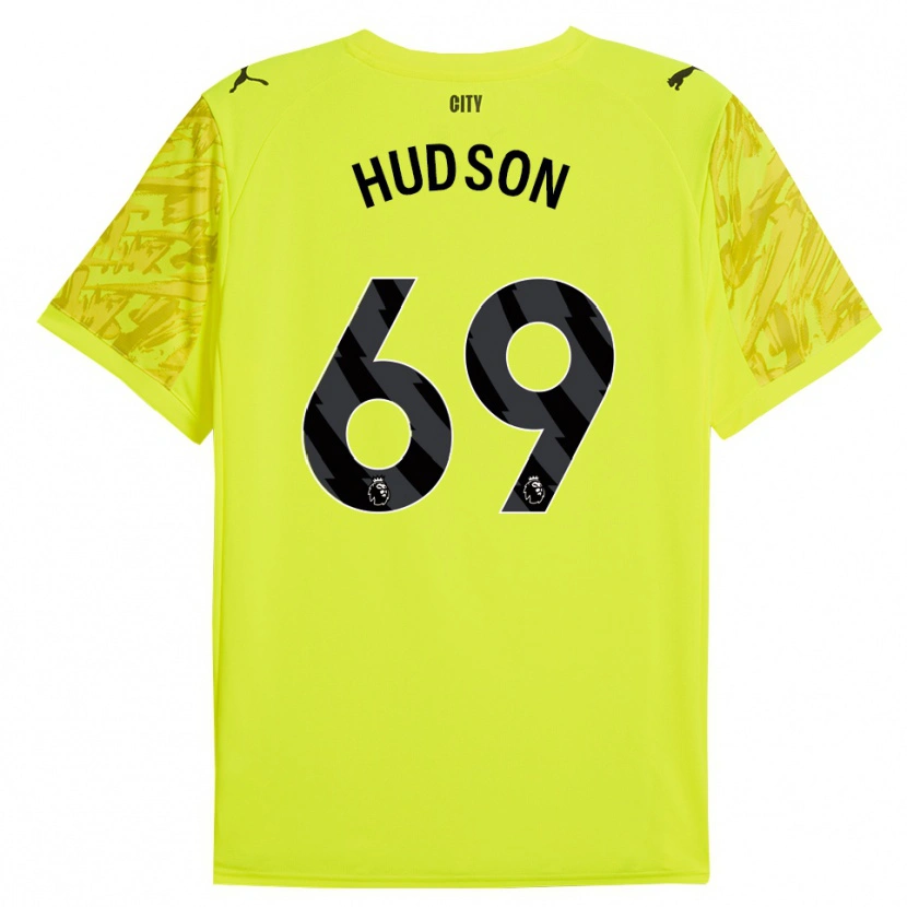 Danxen Criança Max Hudson #69 Amarelo Laranja Preto Camisola Guarda-Redes 2025/26 Camisa