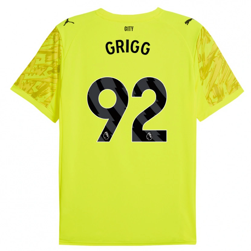 Danxen Criança Finley Grigg #92 Amarelo Laranja Preto Camisola Guarda-Redes 2025/26 Camisa
