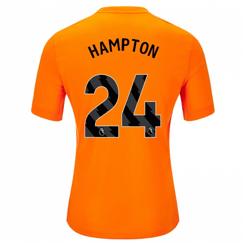 Danxen Criança Hannah Hampton #24 Laranja Preto Camisola Guarda-Redes 2025/26 Camisa